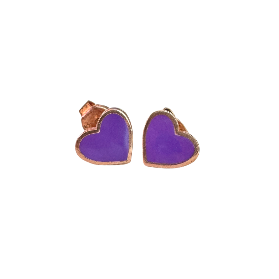 Aretes corazon neon