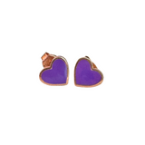 Aretes corazon neon