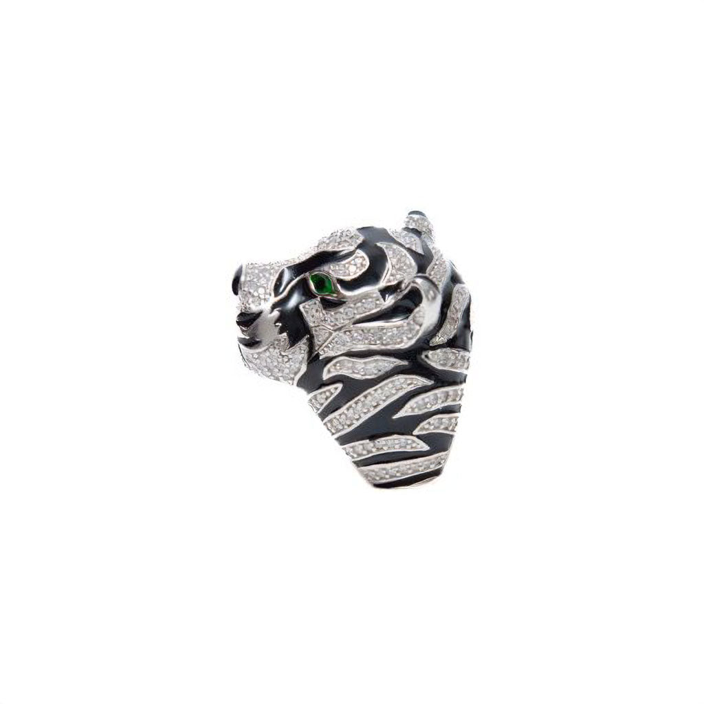 Anillo Tigre de Bengala Plata