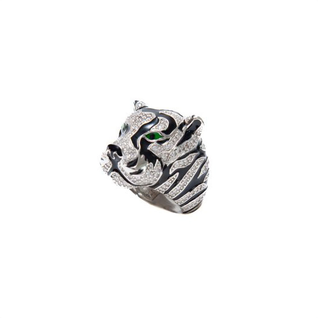 Anillo Tigre de Bengala Plata