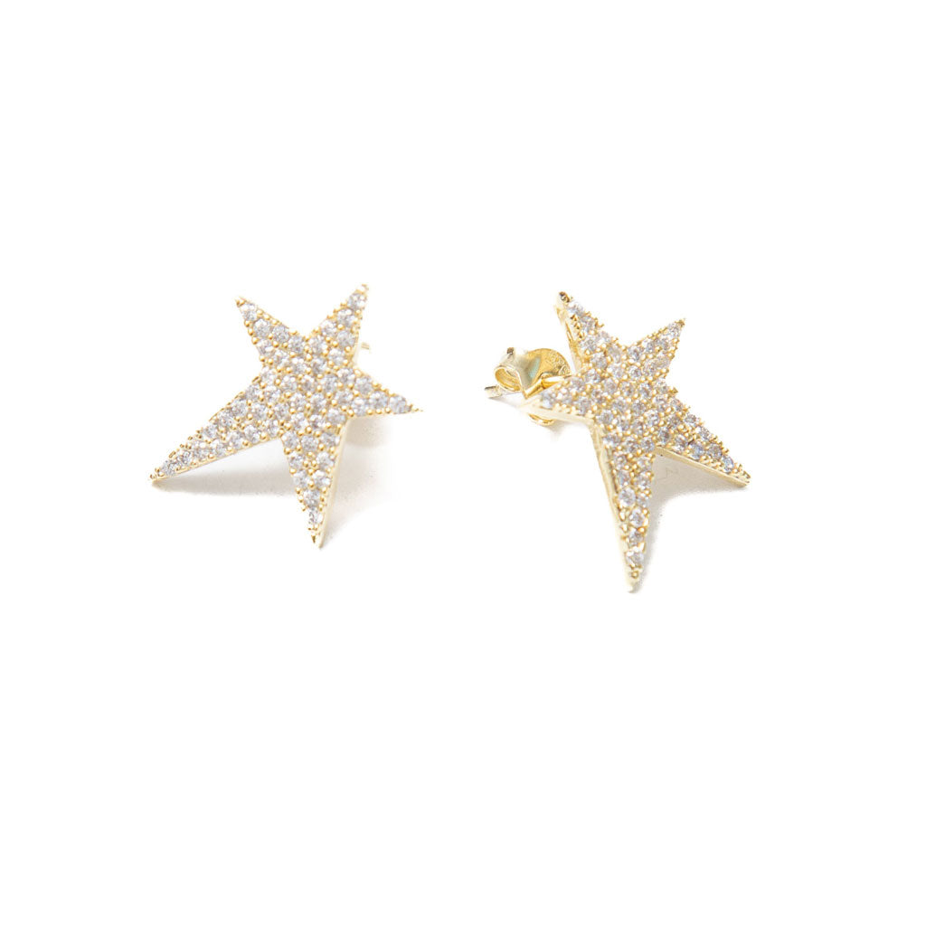 Arete estrella pop oro