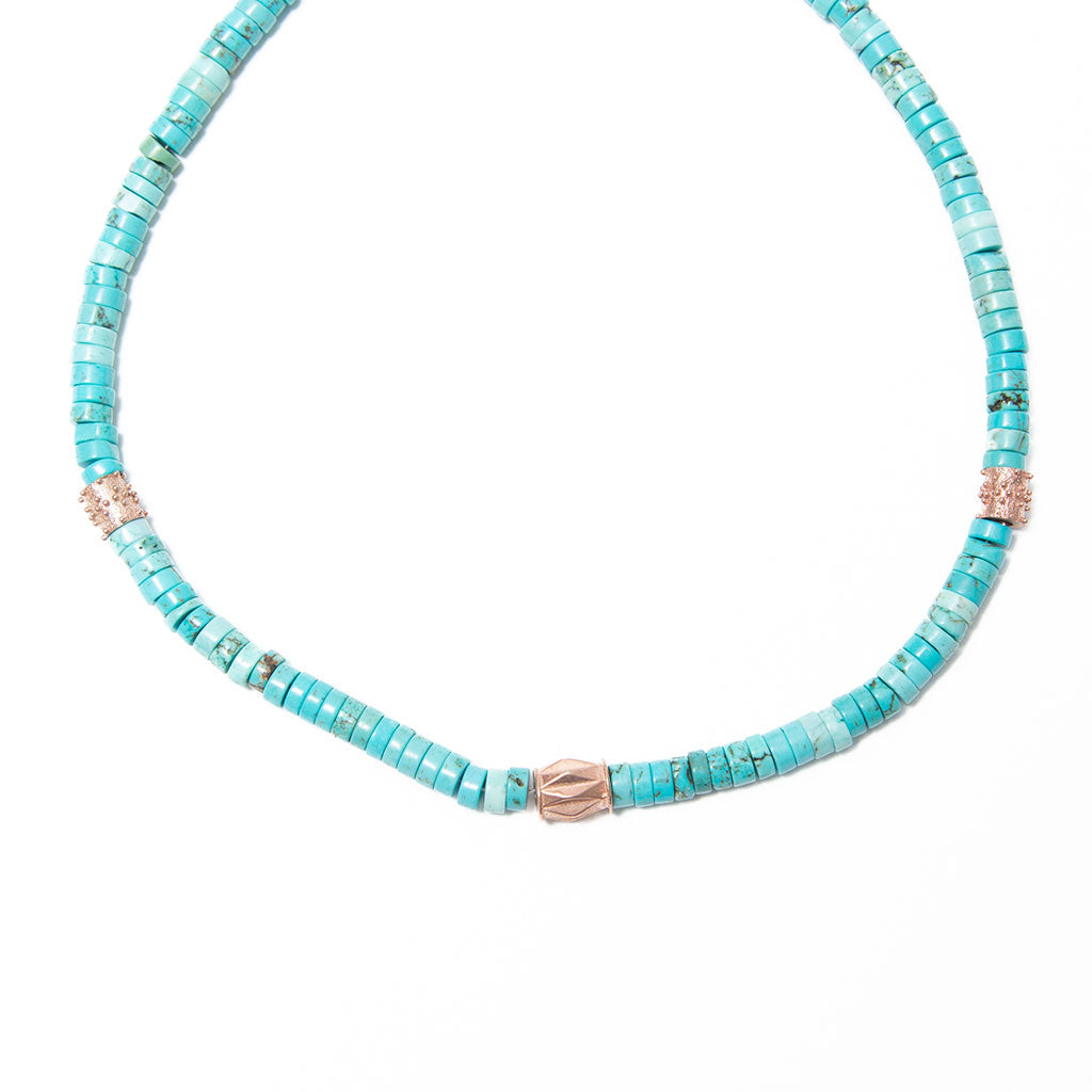 Collar Nefertiti Turquesa Aqua