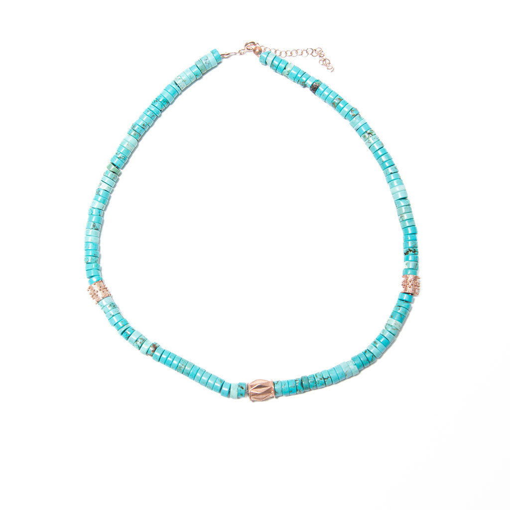 Collar Nefertiti Turquesa Aqua