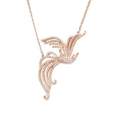 Collar Ave Fenix Oro rosa