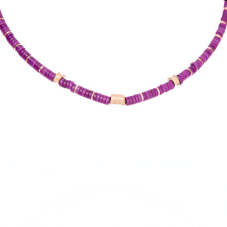 Collar Nefertiti morado