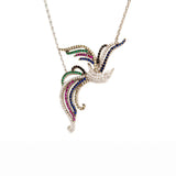 Collar Ave Fenix Arcoiris