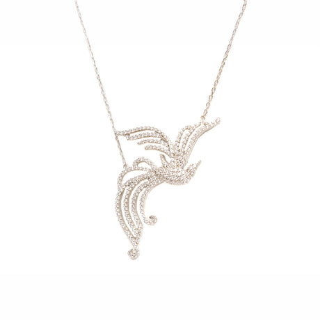 Collar Ave Fenix Plata