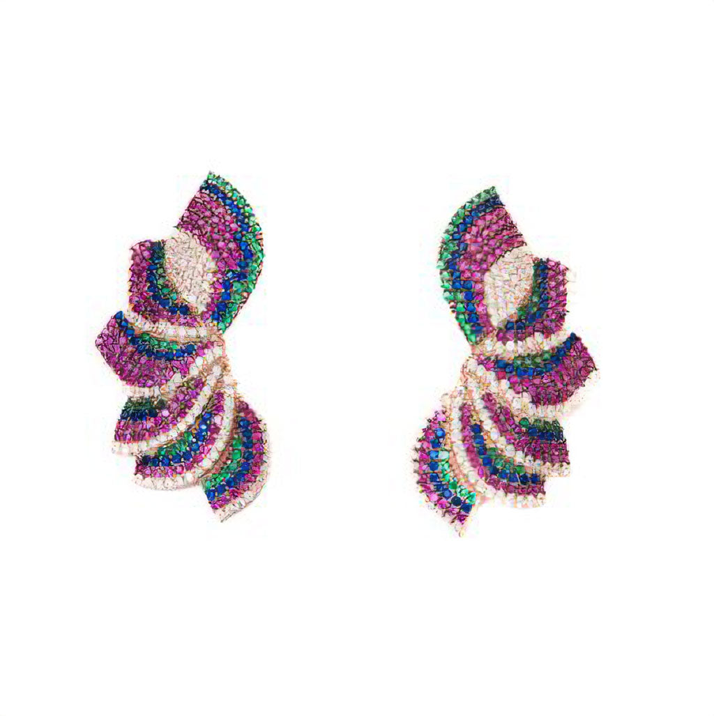 aretes petalos de verano