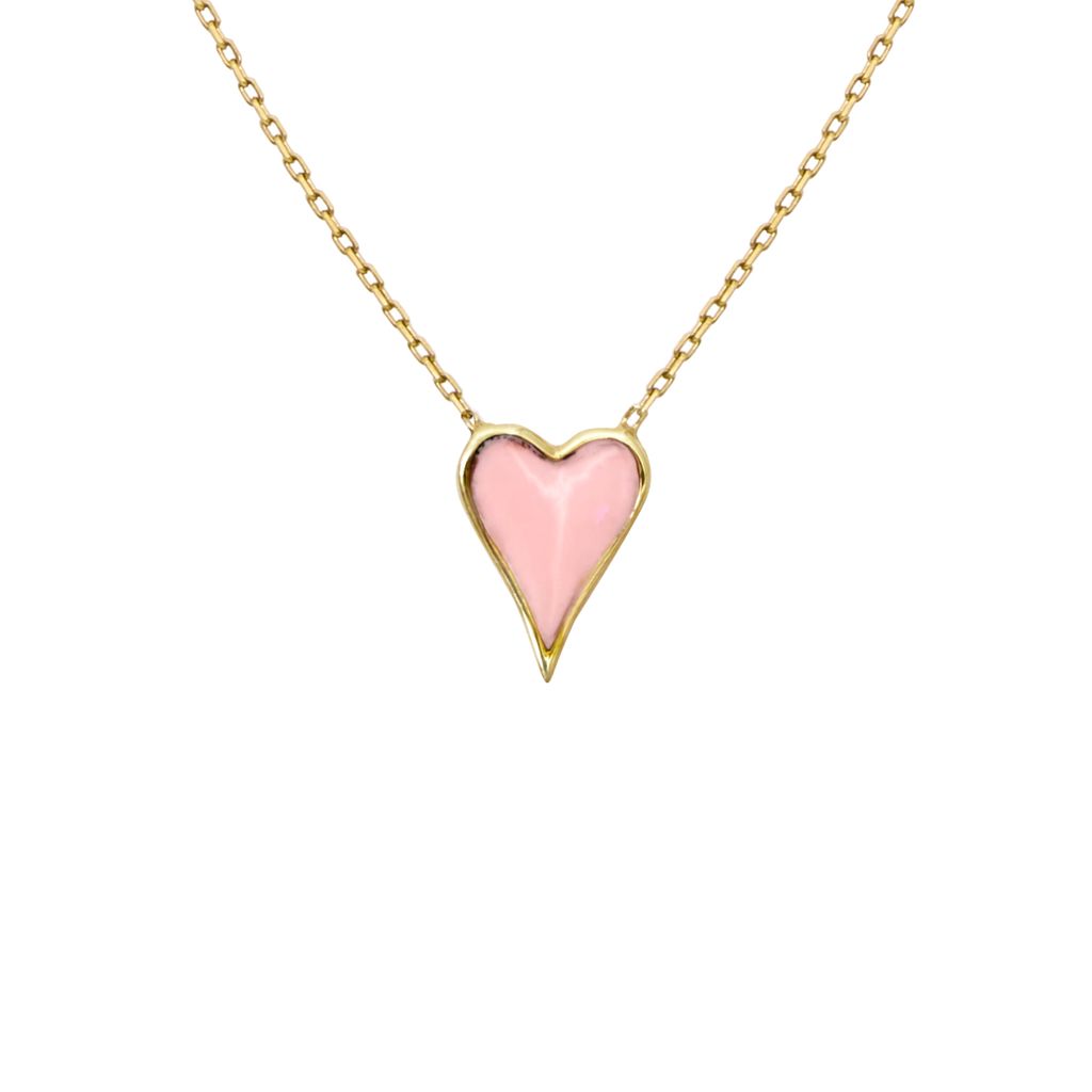 Collar Corazón caramelo