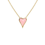 Collar Corazón caramelo