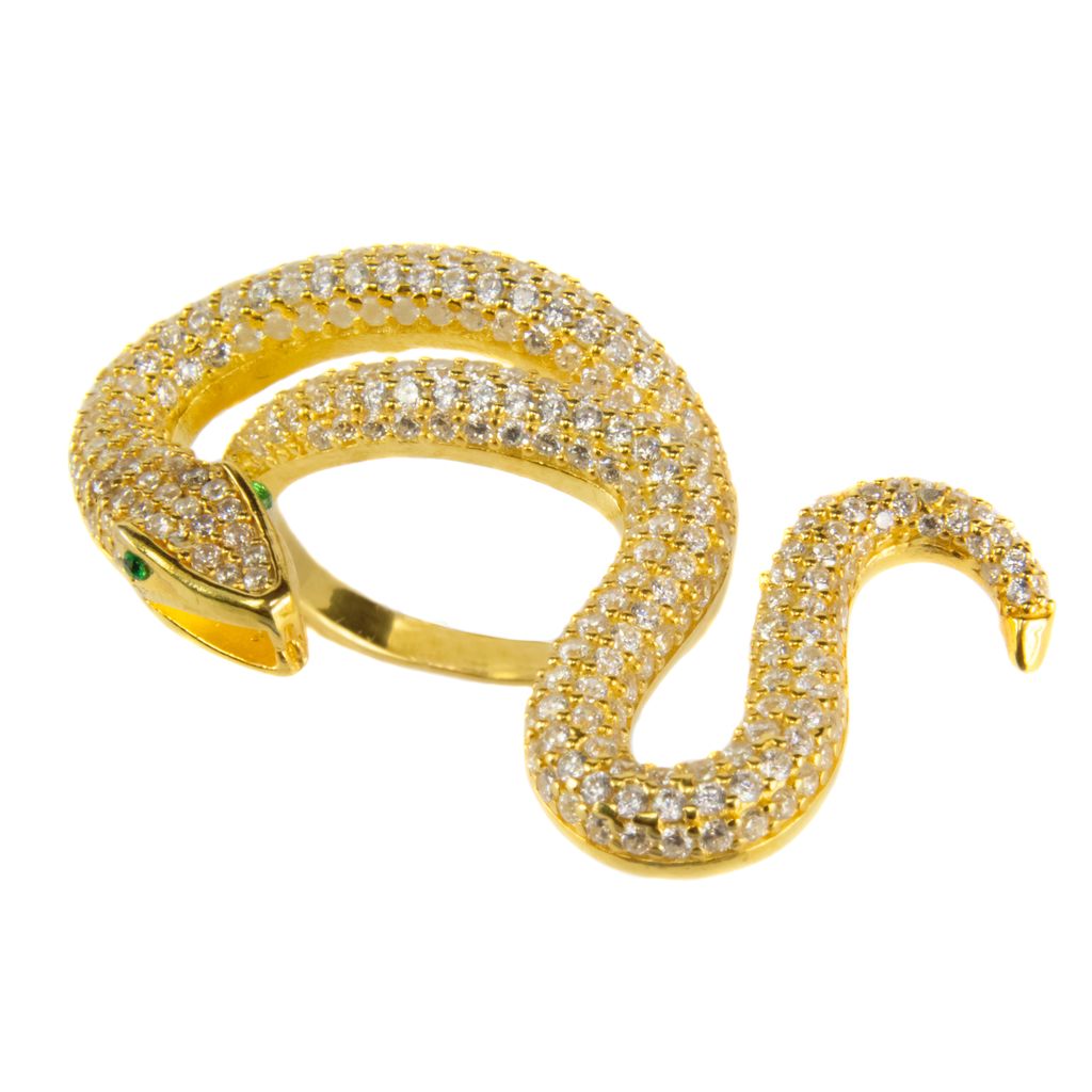 Anillo Serpiente Laberinto Dorado