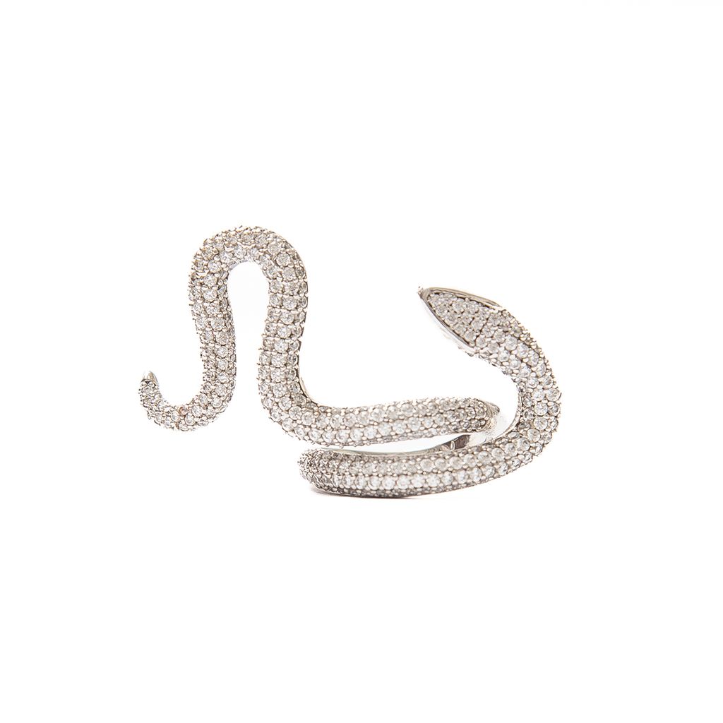 Anillo Serpiente Laberinto plata